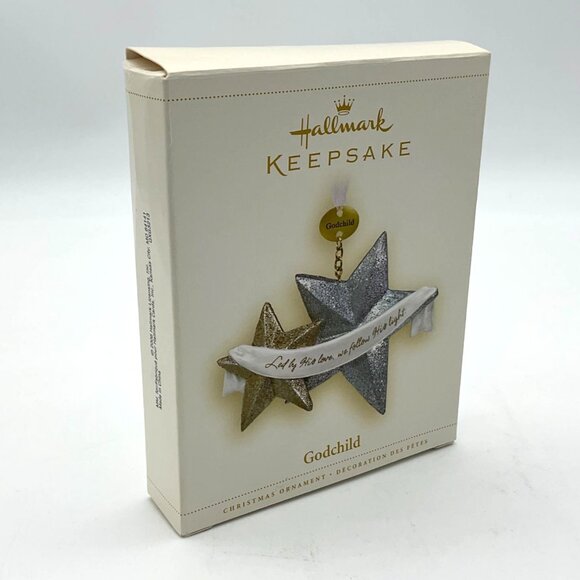 Hallmark 2006 Godchild Christmas Ornament Stars with Original Box - Picture 4 of 6